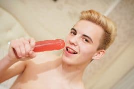 Dildo gay boy with a fat cock