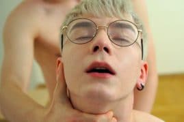 Geeky twink getting fucked
