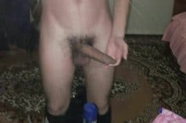 Long hard uncut cock