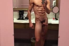 Nude boy hard hairy cock