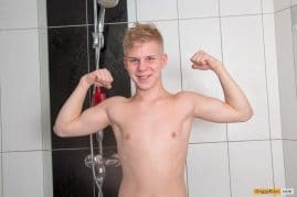 Nude shower boy