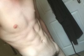 Selfie boy showing cock