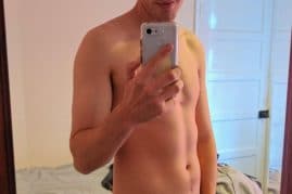 Sexy boy taking nude selfies