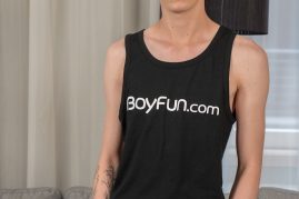 Skinny twink uncut cock