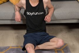 Skinny twink uncut cock